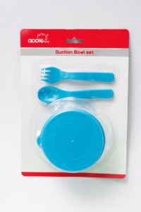 Apple Baby Suction Bowl with Spoon & Fork - Image 3