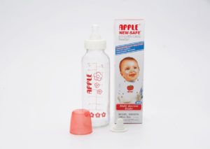 Apple Baby 8Oz Glass Feeding Bottle - Image 2