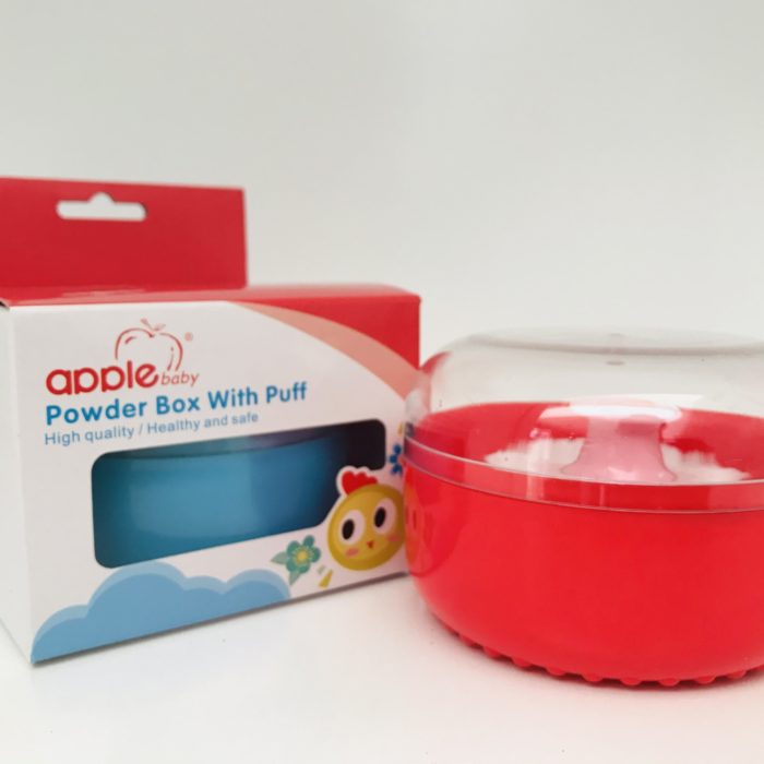 Apple Baby Powder Box with Puff