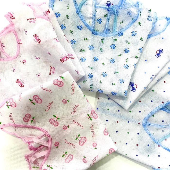 Newborn Printed Baby Shirts 6 Pcs - Basic