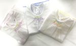 Newborn White Baby Shirt (S) 3 Pcs - Basic Smocked