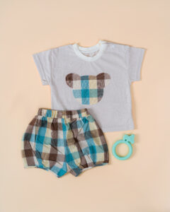 Country Style Check Design 2-Pieces Set (Unisex) - Image 2