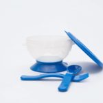 Apple Baby Suction Bowl with Spoon & Fork