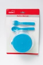 Apple Baby Suction Bowl with Spoon & Fork - Image 3
