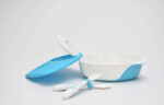 Apple Baby Skid Proof Bowl with Spoon & Fork