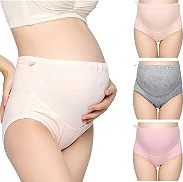 Maternity Panty Orange Pre and Post Pregnancy Panty;Women's High Waist  Cotton Lycra Pregnancy Maternity Panty /