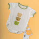 Neutral Character Baby Bodysuits (Bear Design) - Unisex