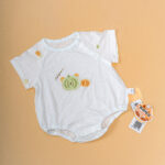 Neutral Character Baby Bodysuits (Pumpkin Design) - Unisex