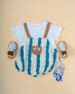 Classy Baby Stripe Romper - Unisex Sun Suit - Image 2