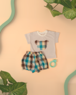 Country Style Check Design 2-Pieces Set (Unisex)