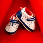 Neutral Baby Touch Fastening Elastic Lace Trainers