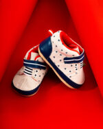Neutral Baby Touch Fastening Elastic Lace Trainers