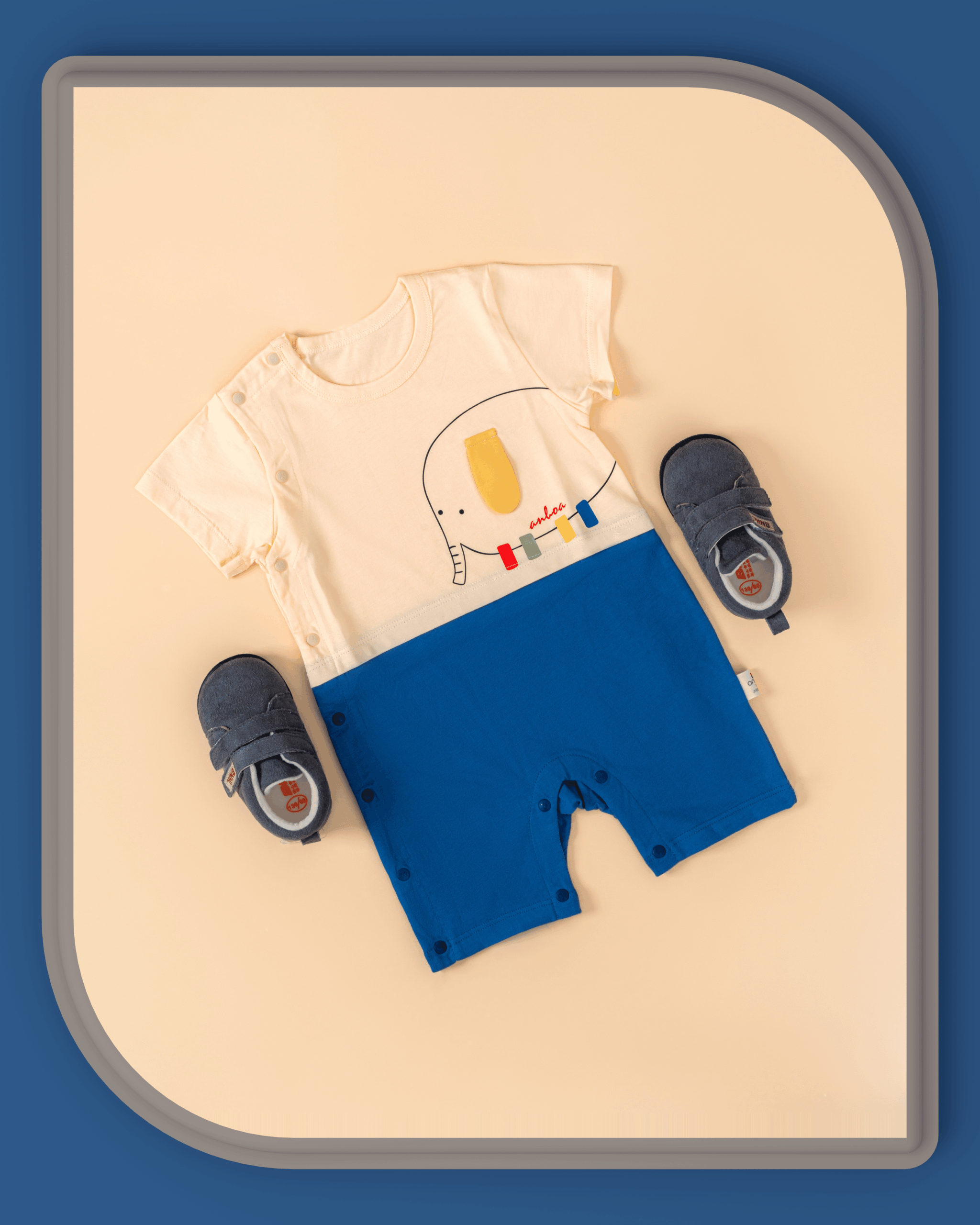 Cute Elephant Baby Romper