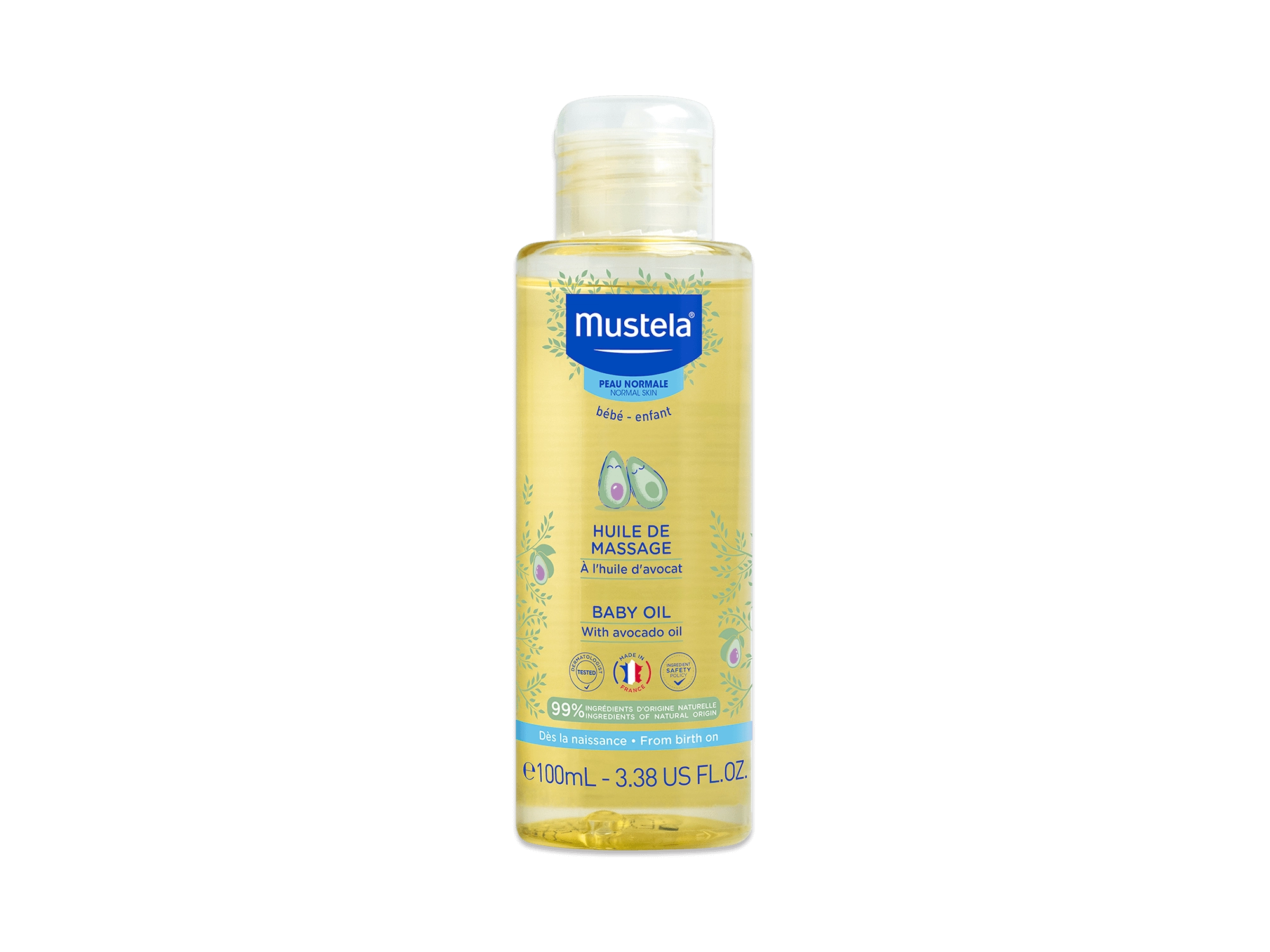 Mustela Baby Massage Oil with Avocado 100ml