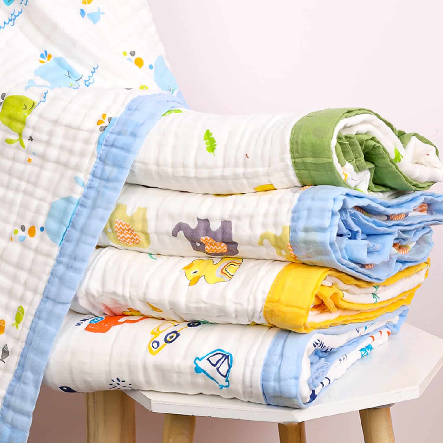 Baby Muslin Blanket 6 Layers – Printed