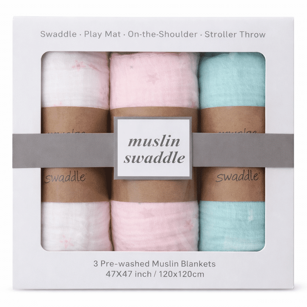 Muslin Wrappers 3Pcs Set